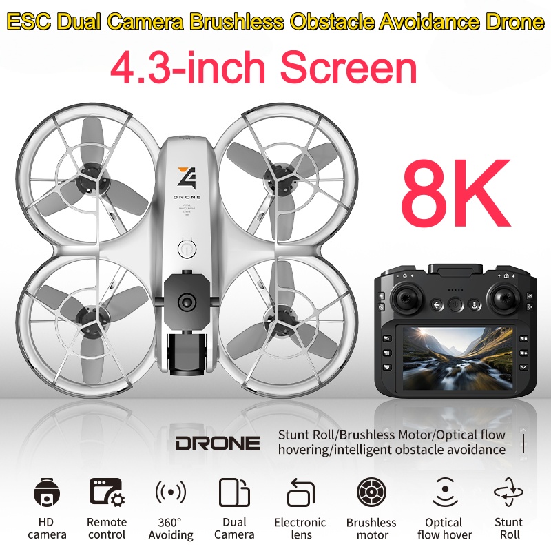 8K ESC Dual Camera Dron Brushl - огляд і ціна Drone Camera 4K